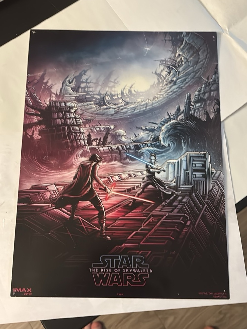 Star Wars The Rise of Skywalker promotional print 12 x 13